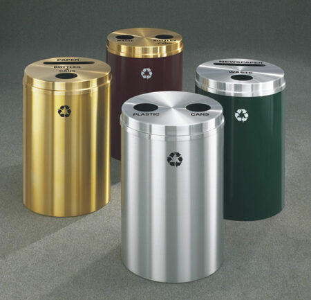 Dual Stream Recycling Receptacles